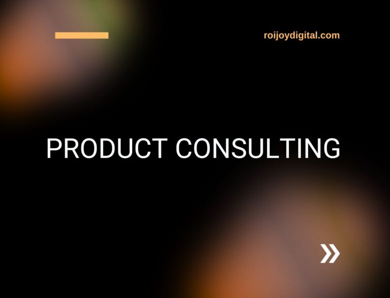 Product Consulting - ROIJOY Digital